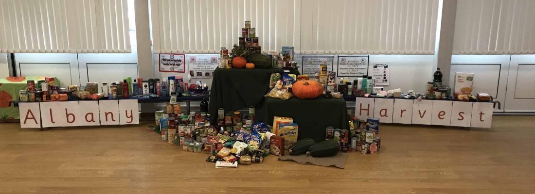 Albany Infants School Celebrate Harvest Festival with Broxtowe Youth Homelessness