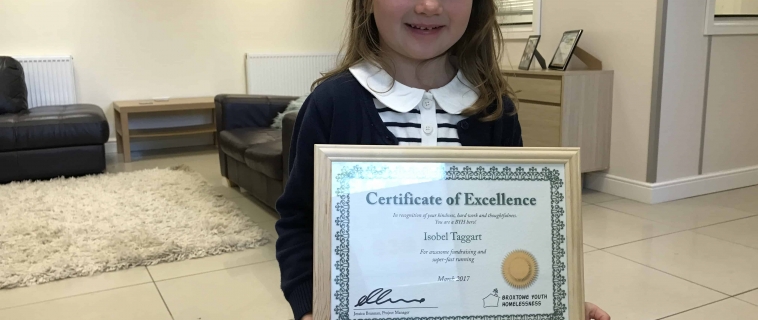 Isobel Taggart Raises Over £700 for Broxtowe Youth Homelessness